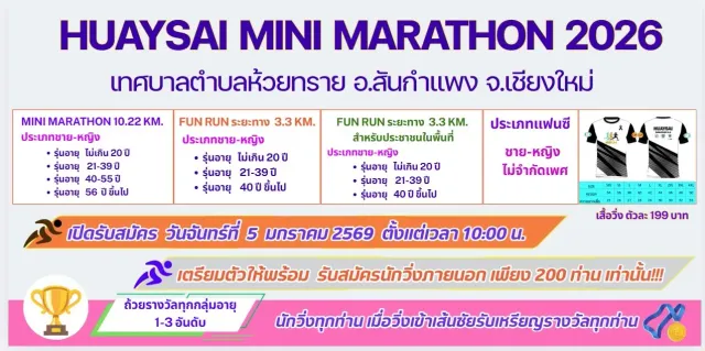 HUAYSAI MINI MARATHON 2026's banner